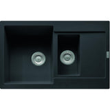 Chiuveta bucatarie fragranite Franke MRG 651-78, adancime cuva mare 200mm, adancime cuva mica 120mm, 780x500mm, Negru