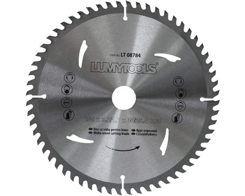 Disc Fierastrau Circular Lumy Tools Ø250x3, 2/1, 7x30/25, 4 Mm 60 Dinti
