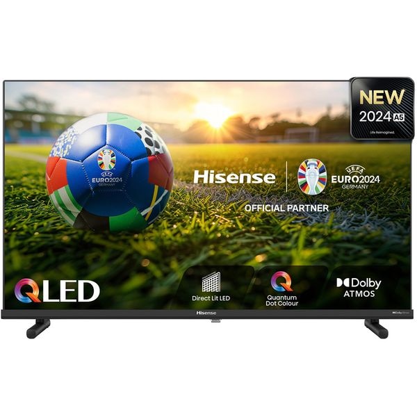 Televizor QLED Smart HISENSE 32A5NQ, Full HD, HDR, 80cm, Clasa F, Negru