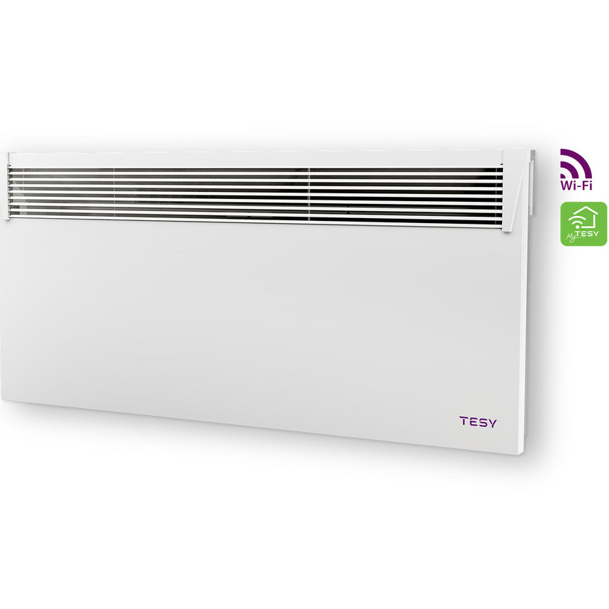 Convector de perete TESY HeatEco Cloud, 2500W, control prin internet, aplicatie myTesy, CN 031 250 EI CLOUD W