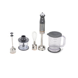 Blender Kenwood Triblade System Pro HDM804SI, Putere 1000 W, Viteza variabila + Turbo, Tel, Tocator 0.5 l, Cana gradata