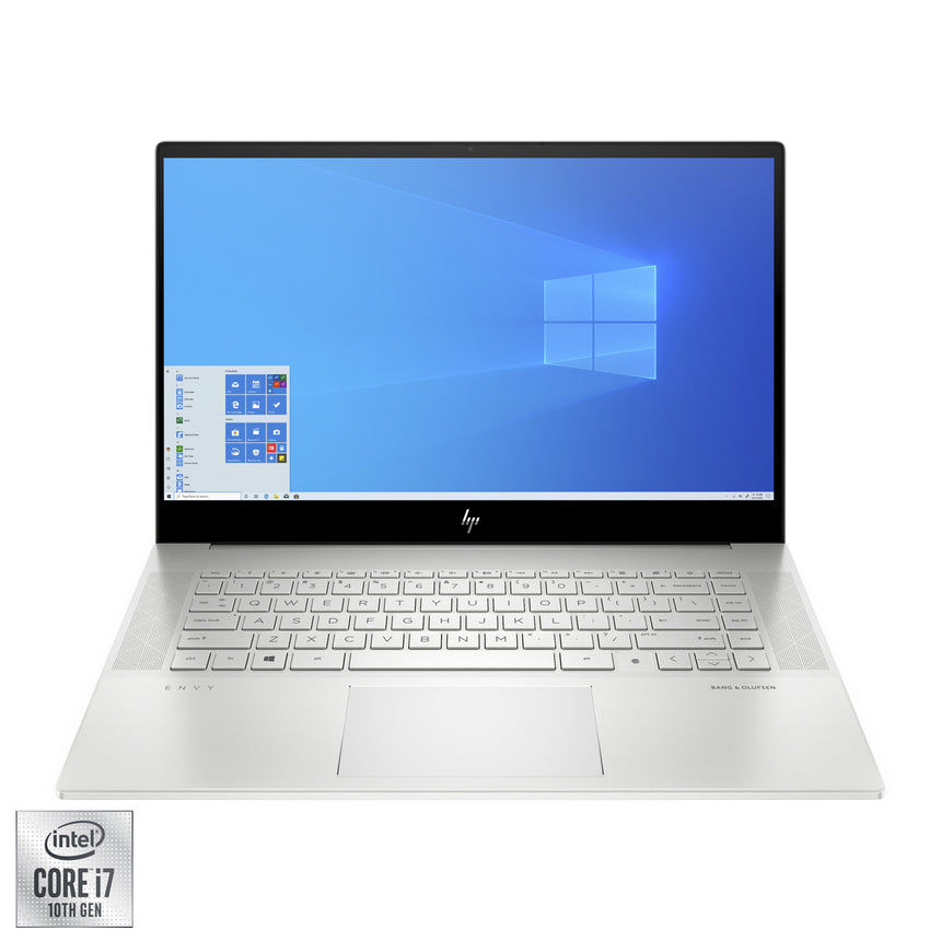 Laptop HP ENVy 15-ep0003nq cu procesor Intel® Core™ i7-10750H pana la 5.00 GHz, 15.6", Full HD, 16GB, 512GB SSD, NVIDIA® GeForce® GTX 1650 Ti 4GB, Windows 10 Home, Natural silver