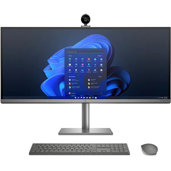 Sistem PC All in One HP Envy 34-c0008nq, Intel Core i5-11400 pana la 4.4GHz, 34" 5K, 16GB, SSD 1TB, NVIDIA GeForce RTX 3060 6GB, Windows 11 Home, Argintiu