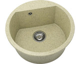 Chiuveta Bucatarie Rotunda Fat Avangard 223 Ø51 Cm, Granixit Sandcastle