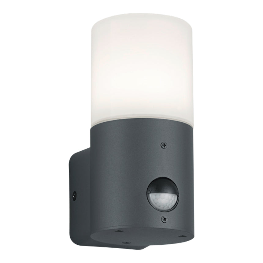 Aplica pentru exterior Ascot, 1 bec, dulie E27, cu senzor de miscare, neagra, Klausen