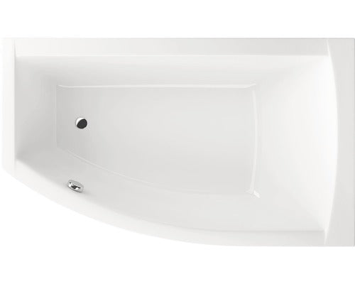 Cada de Baie Asimetrica pe Colt Radaway Sitera, 95x160x47,5 cm, Colt Dreapta, Acril, Alb, WA1-32-160X095P