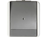 Intrerupator Simplu Tem Fontana Ip44 Gri, Cu Lumina, Montaj Aplicat