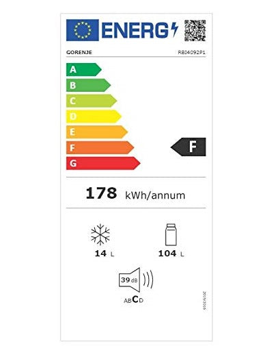 Frigider incorporabil cu o usa GORENJE RBI4092P1, 104 l, H 88 cm, Clasa F, Alb