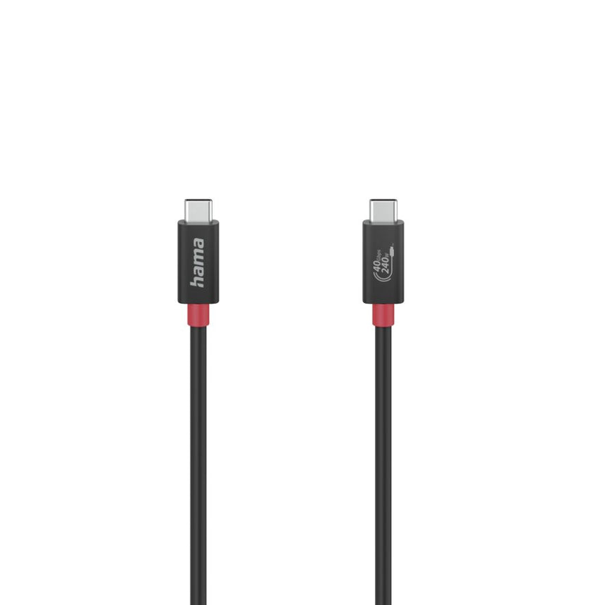 Cablu USB 4.0 tip C, Hama, 1m, Negru