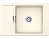 Chiuveta Bucatarie Cu O Cuva Schock Mono D-100xs 78x51 Cm, Cu Picurator, Reversibila, Cristadur Magnolia