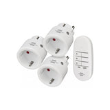 Set 3 prize Brennenstuhl Comfort-Line Mini 3+1, cu telecomanda, IP20, Alb