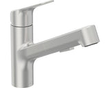 Baterie Bucatarie Avital Yukon cu Dus Extractibil, Cartus Ceramic 25 Mm, Argintiu