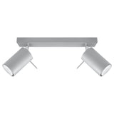 Plafon Ring 2, Sollux, gri, 30x6x16cm