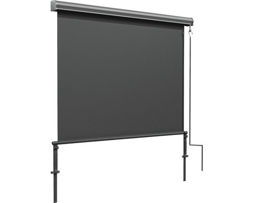 Copertina Retractabila Manuala Verticala 1,4x2,5 m Poliester Antracit