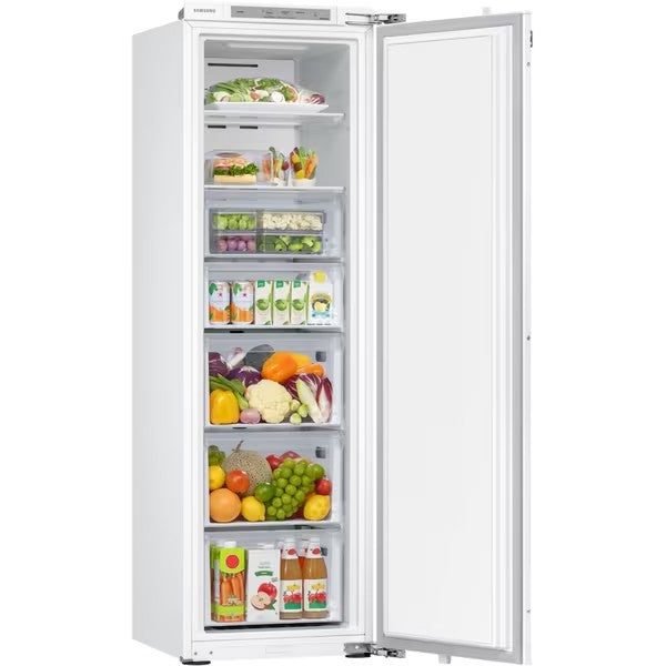 Congelator incorporabil Samsung BRZ22610EWW/EF, 218 l, Clasa E, Total No Frost, Cool Select+, Compresor Digital Inverter, WiFi, AI Energy, Smart Control, H 177.5 cm