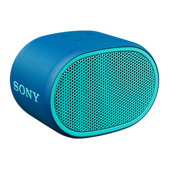 Boxa portabila Sony SRSXB01L, Rezistenta la stropire, Extra Bass, Bluetooth, Hands Free, Autonomie 6 ore, Albastru