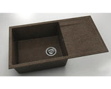 Chiuveta Bucatarie Granixit Cu O Cuva Fat Avangard 229 90x49 Cm, Cu Picurator, Reversibila, Sandstone