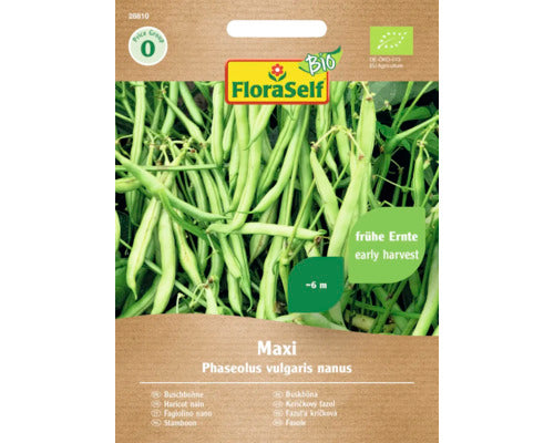 Seminte Legume Floraself Bio Fasole Maxi, 150 gr