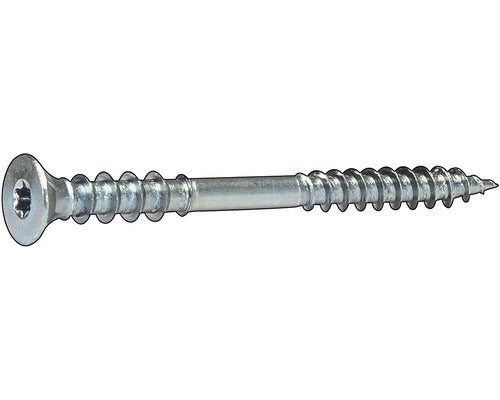 Holsuruburi De Ajustare Cu Cap Inecat Torx Dresselhaus 6x120 Mm Otel Zincat, 100 Bucati, Pentru Lemn