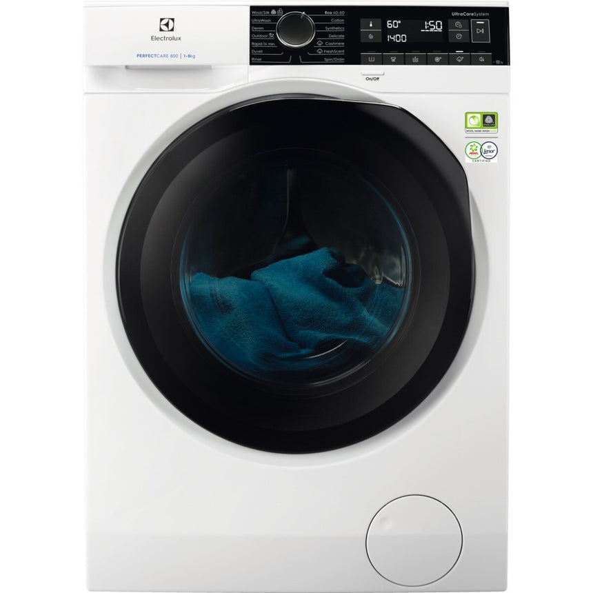 Masina de spalat rufe Electrolux PerfectCare800 EW8FN248B, 8 Kg, 1400 rpm, Clasa A, Motor Inverter, Alb