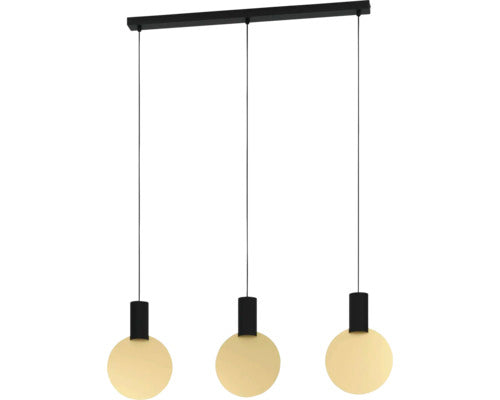 Lustra Cu Led Integrat Sarona 3x4, 5w 1035 Lumeni, Auriu