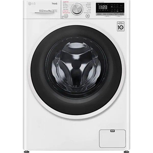 Masina de spalat rufe frontala LG F4WT408AIDD, 6 Motion, 8kg, 1400rpm, Clasa A+++, Alb