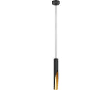 Pendul Cu Led Integrat Barbotto 4, 5w 345 Lumeni, Negru/auriu