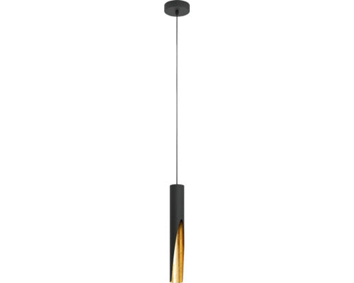 Pendul Cu Led Integrat Barbotto 4, 5w 345 Lumeni, Negru/auriu