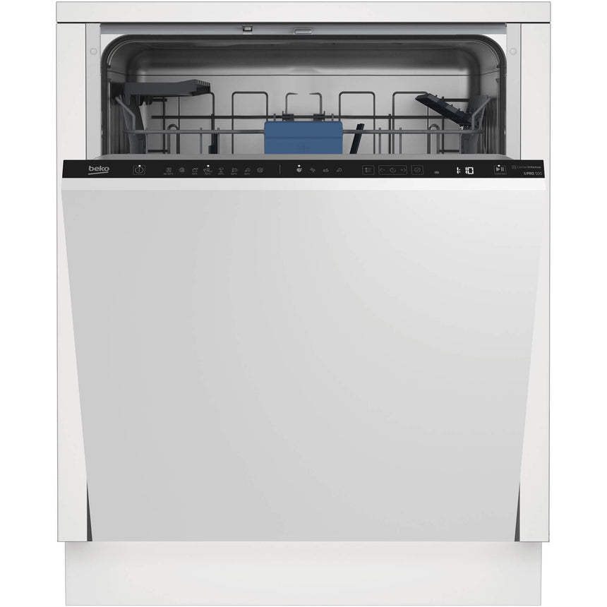 Masina de spalat vase incorporabila Beko BDIN384D0C, 14 seturi, 8 programe, HygieneIntense, AutoDoor Opening, Quick&Shine, Clasa C, 60 cm
