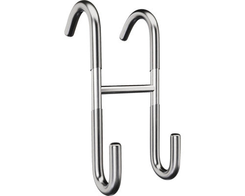 Cuier Baie Reika Saku, Prindere Pe Usa, 2 Agatatori, Inox Periat