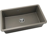 Chiuveta Bucatarie Cu O Cuva Fat Avangard 232 76x46 Cm Fara Picurator, Montare Sub Blat, Fatgranit Desert Rose