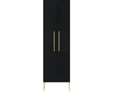 Dulap Baie Inalt Sarah, 2 Usi, Pal, 46,2x154,7 Cm, Negru