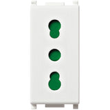 Priza modulara Vimar Plana 14203, 2P+E 16A P17/11, Alb