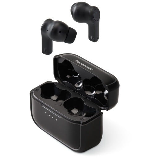 Casti In-Ear Panasonic RZ-B210WDE-K, True Wireless, Autonomie 20 ore, extra Bass, Negru