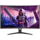 Monitor Gaming Curbat AOC LED VA 31.5'', QHD, 165Hz, 1ms, FreeSync Premium, Low Input Lag, Display Port, 2xHDMI, CQ32G2SE/BK