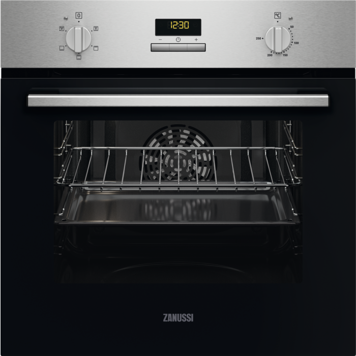 Cuptor incorporabil Zanussi ZOHEC2X2, Electric, 65 l, 6 programe, Convectie, Grill, Clasa A, Inox antiamprenta