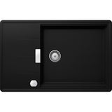 Chiuveta granit Schock Tia D-100LS Puro Cristadur 780 x 500 mm cu Sifon Automat, adancime cuva 198 mm, reversibila, montare pe blat