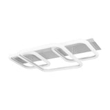 Lustra aplicata Fandral, Rabalux, Soclu LED, Metal/Plastic, 42W, 230V, Crom mat/Alb