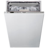Masina de spalat vase incorporabila Hotpoint HSIO3O23WFE, 10 seturi, 9 programe, Clasa E, Motor Inverter, 3D Zone Wash, 45 cm