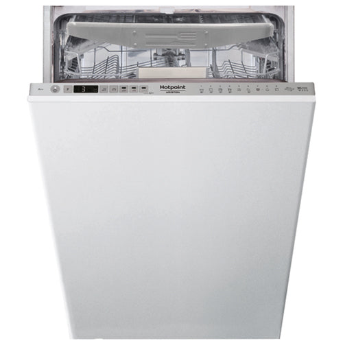 Masina de spalat vase incorporabila Hotpoint HSIO3O23WFE, 10 seturi, 9 programe, Clasa E, Motor Inverter, 3D Zone Wash, 45 cm