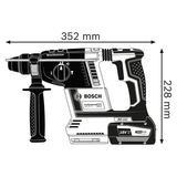 Ciocan rotopercutor Bosch Professional GBH 18V-26 F, 18 V, 2.6 J, 890 RPm, 4350 percutii/min, accesorii incluse, fara acumulator/incarcator