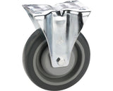 Roata Plastic & Cauciuc Plin Tarrox Ø100mm, Placa Fixare 105x85 Mm, Cu Rulment
