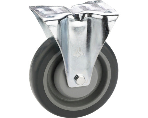 Roata Plastic & Cauciuc Plin Tarrox Ø100mm, Placa Fixare 105x85 Mm, Cu Rulment