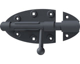 Zavor Metalic Universal Alberts Ovado 112x72 Mm, Blocare Prin Rabatare, Otel Zincat Negru