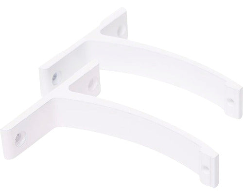 Set 2 Console Perete Simple 10 Cm, Alb