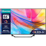 Televizor QLED Smart HISENSE 55A7KQ, Ultra HD 4K, HDR, 139 cm, Clasa G, Gri