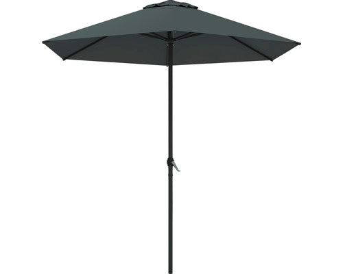 Umbrela Soluna Nancy Ø 250 Cm H 244 Cm 160 G/mp Poliester Gri Inchis