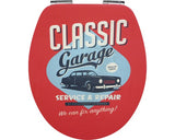 Capac WC FORM & STYLE Sculpture Garage MDF, usor detasabil, inchidere lenta, alb 36,5x46,2 cm