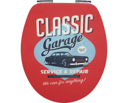 Capac WC FORM & STYLE Sculpture Garage MDF, usor detasabil, inchidere lenta, alb 36,5x46,2 cm