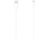 Cablu de date Lightning Hama 1, 50m alb, pentru iPhone/iPod/iPad